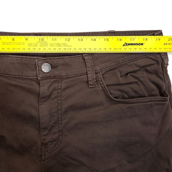 Mavi Jeans Matt Relaxed Straight Leg Pants Mens 38x32 Brown Slacks Stretch - Picture 5 of 9